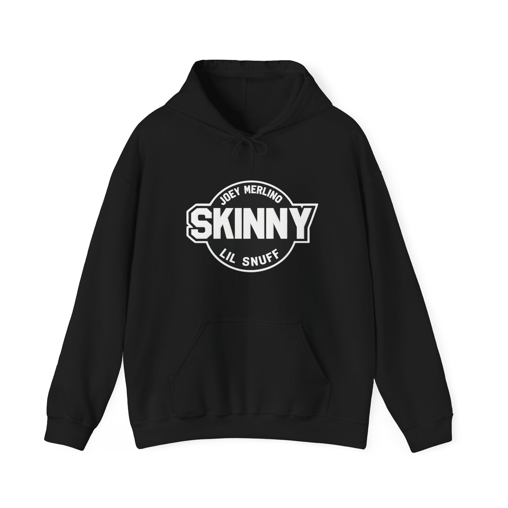 Black hoodie with 'GIRLS ARE DRUGS' text on a white background