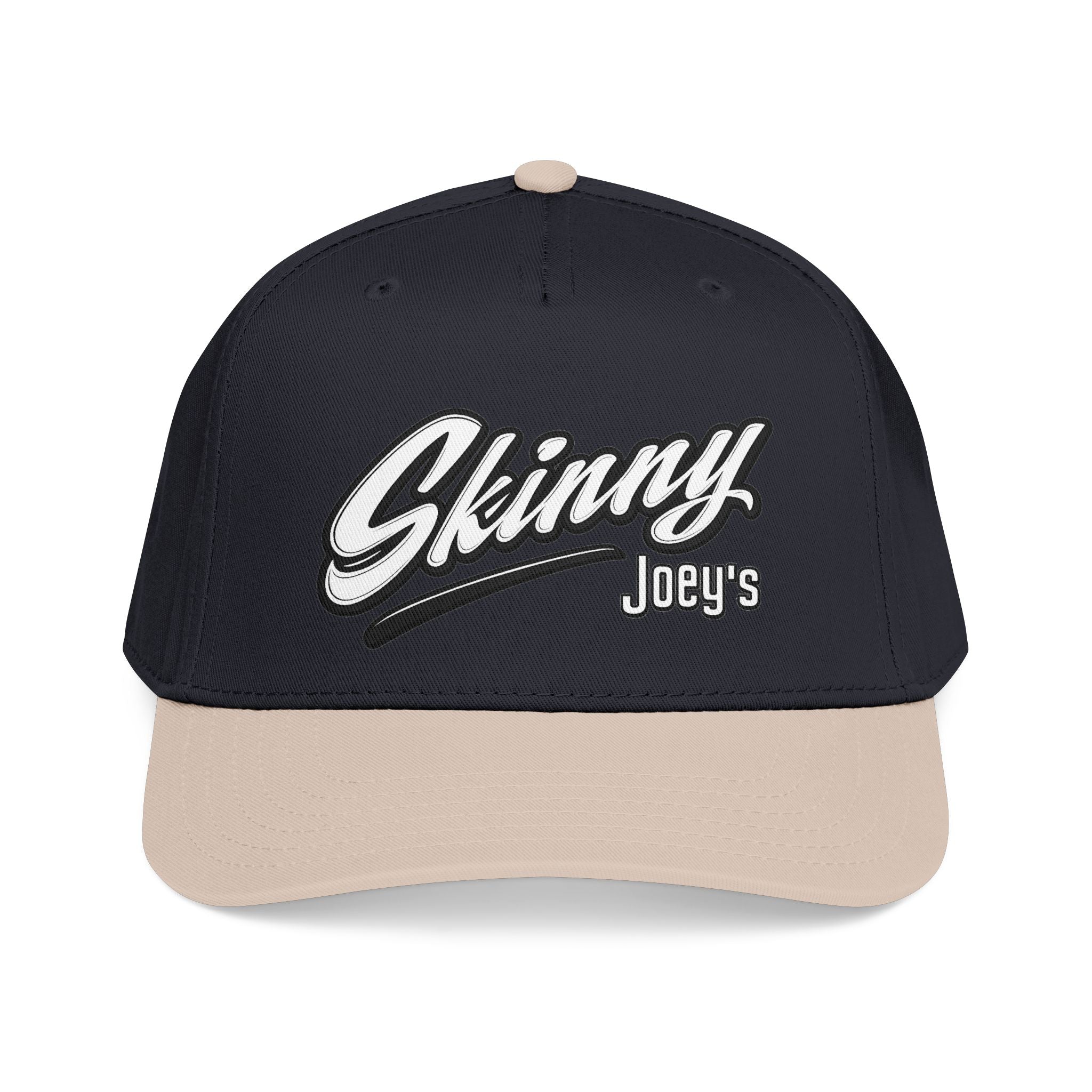 Skinny Joey's Retro Script Baseball Cap | Embroidered Mid-Profile Hat