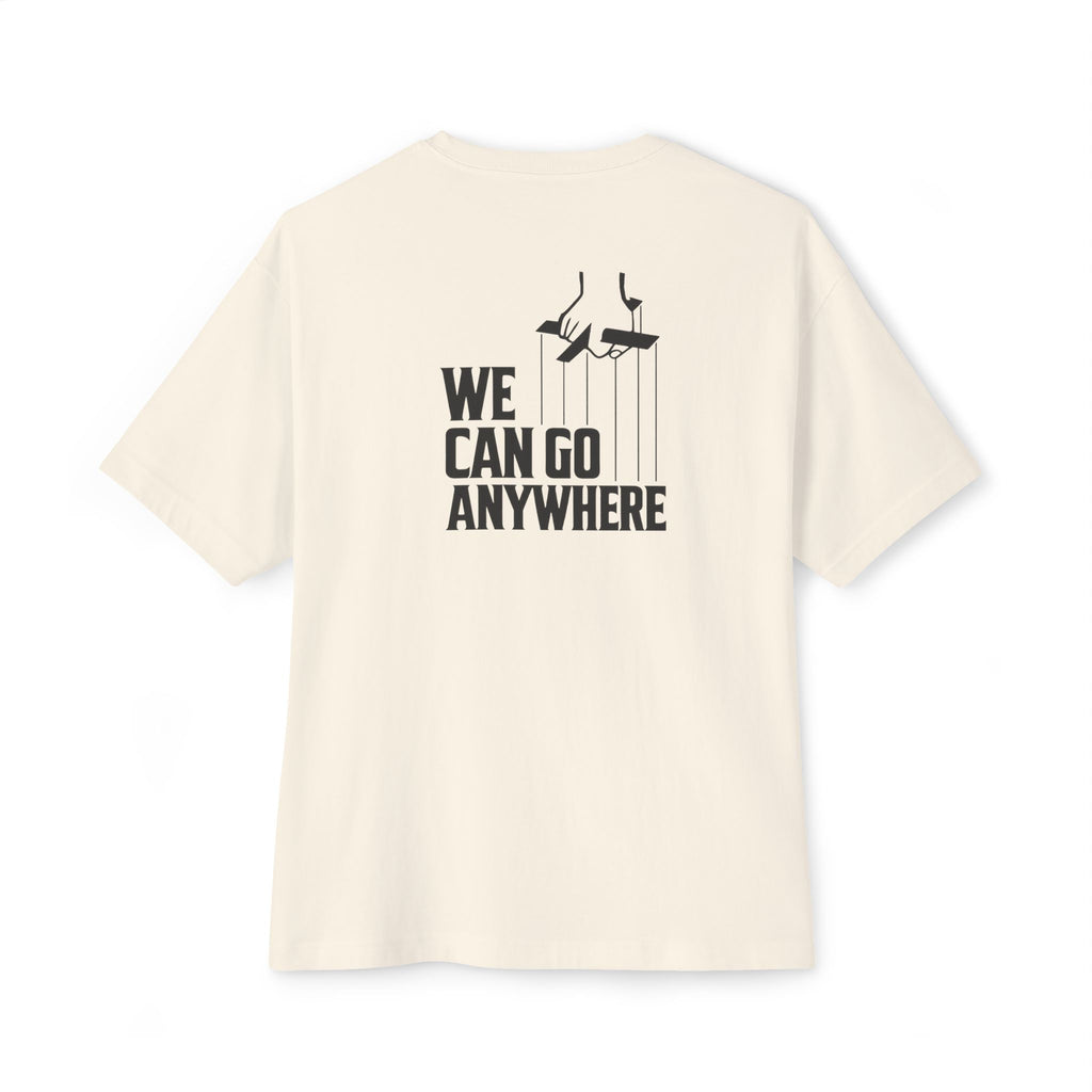 The Skinny Podcast "We Can Go Anywhere" Oversized Script Tee | Premium Boxy Fit