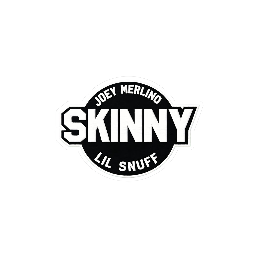 Skinny Kiss-Cut Vinyl Decal — Joey Merlino "Lil Snuff" Logo Sticker