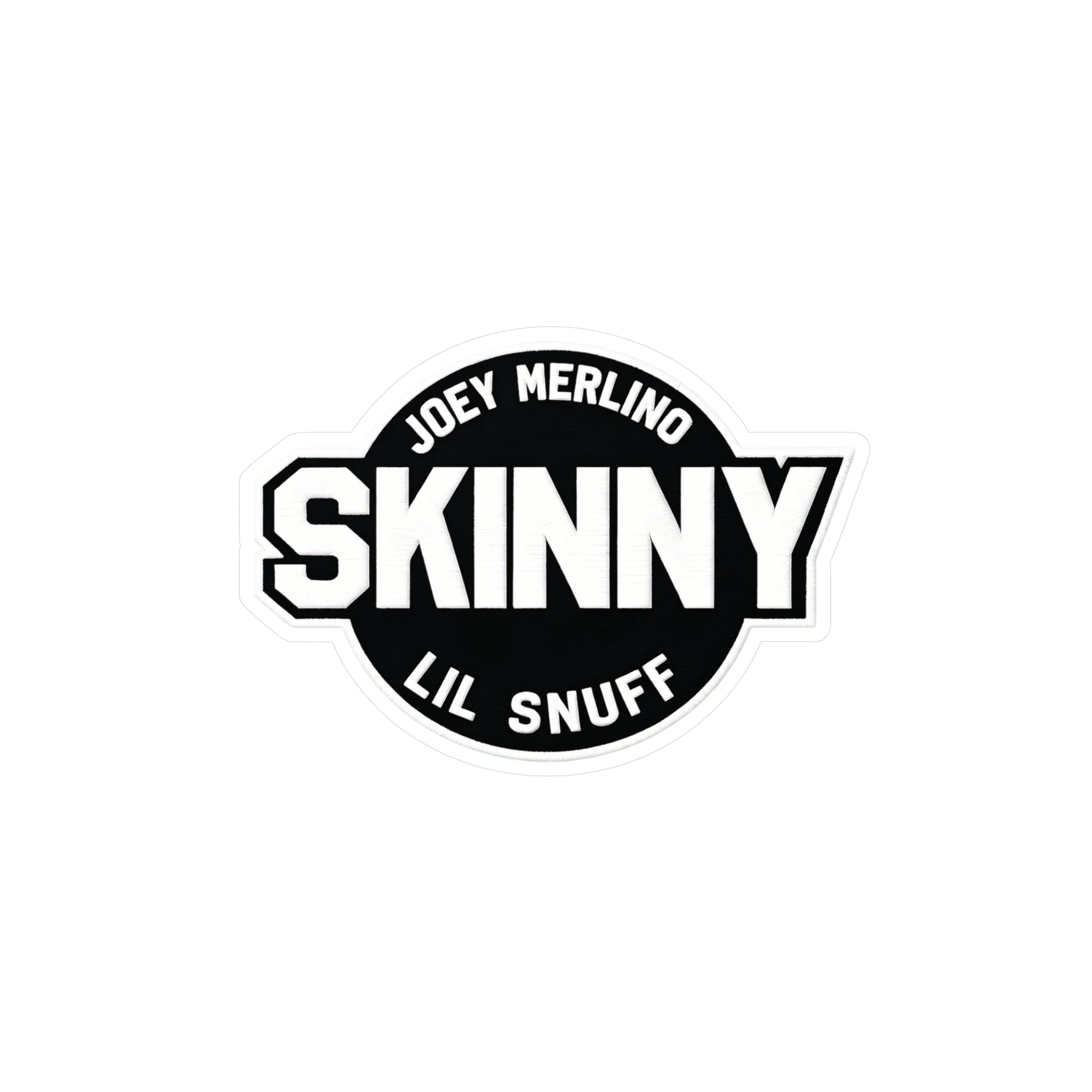 Skinny Kiss-Cut Vinyl Decal — Joey Merlino "Lil Snuff" Logo Sticker