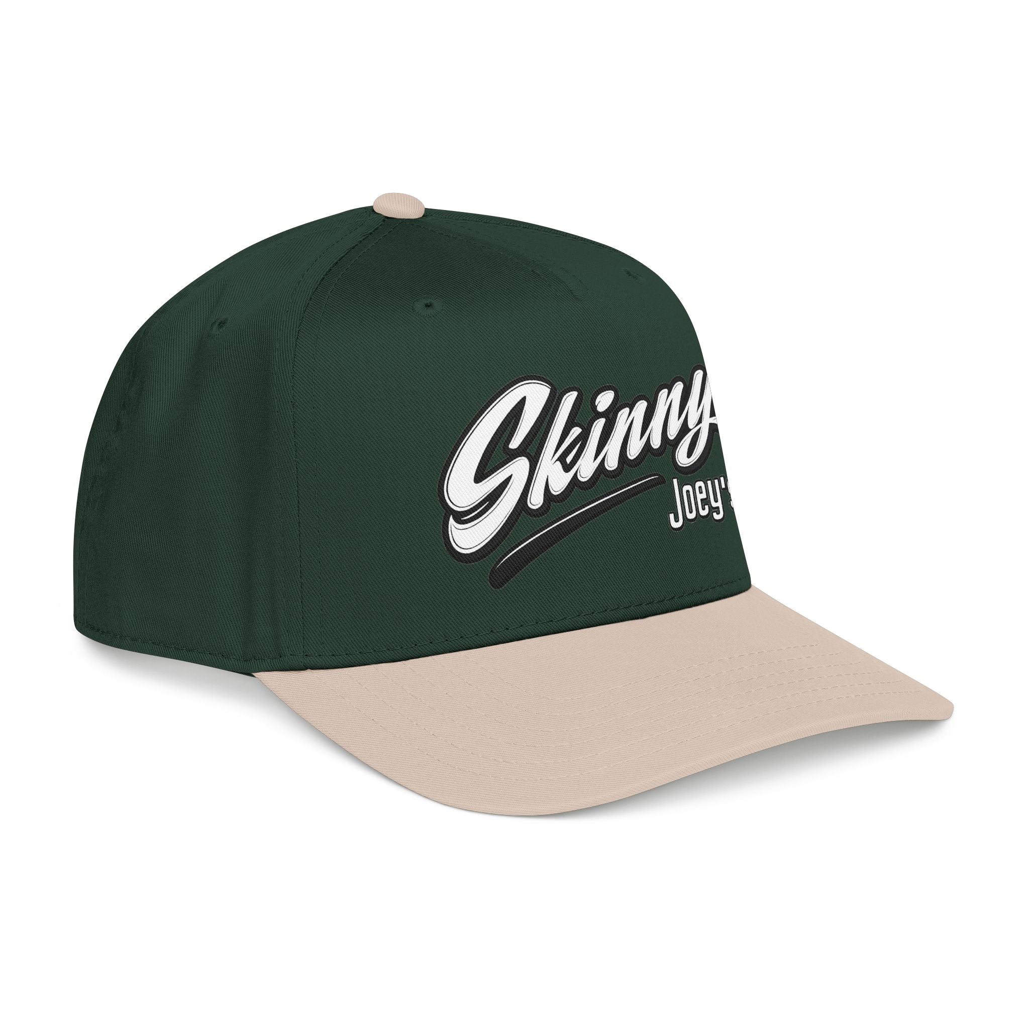 Skinny Joey's Retro Script Baseball Cap | Embroidered Mid-Profile Hat