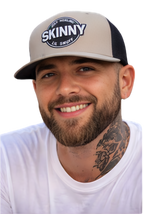 Skinny Trucker Cap - Retro Patch 5-Panel Mesh Hat