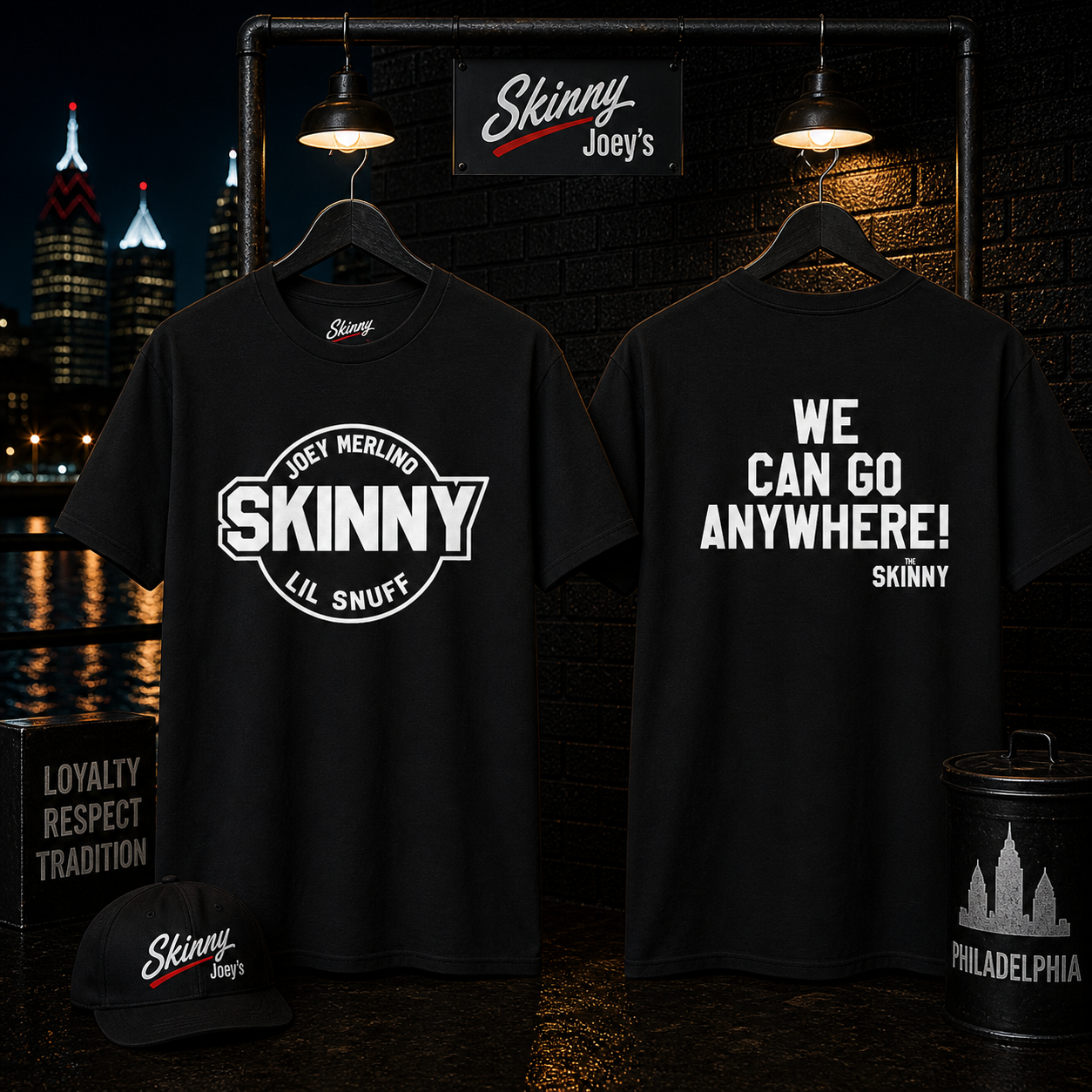 Skinny Logo T-Shirt — Joey Merlino & Lil Snuff Graphic Tee