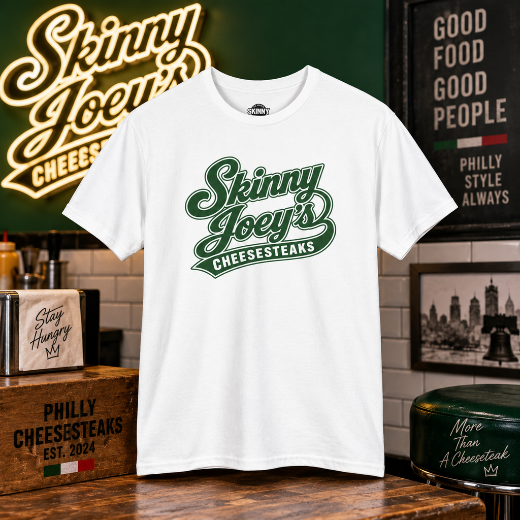 Skinny Joey’s Cheesesteaks Retro T Shirt (INTERNATIONAL SALES)