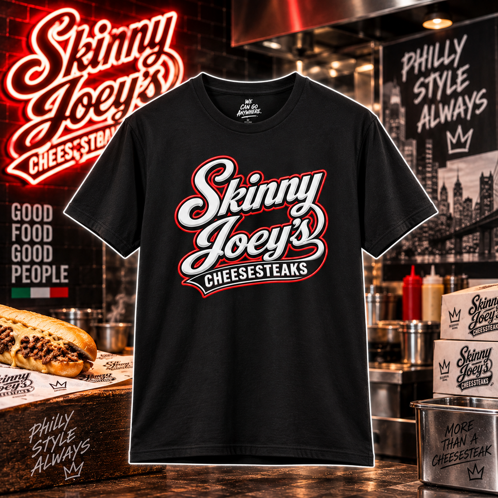 Rats statement 3XL-5XL graphic tee in black, Skinny Joey Merlino Philly mob merch