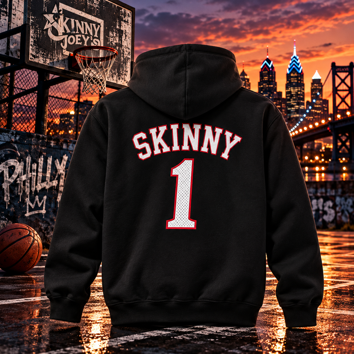 Skinny Joeys x Sixers Home Team Hoodie