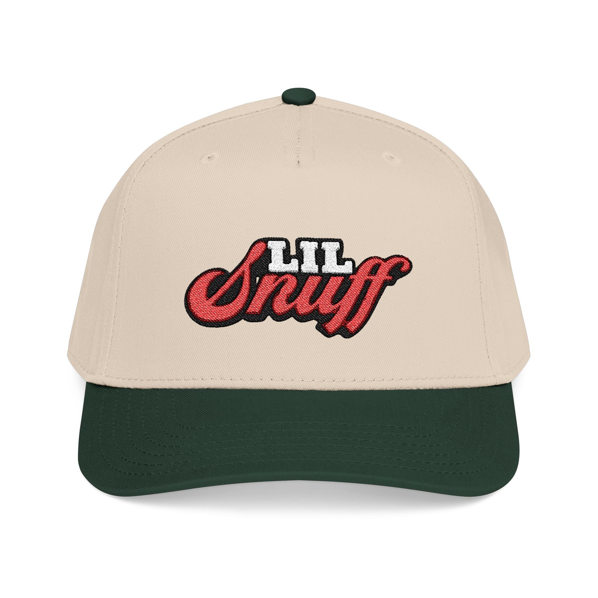 Lil Snuff Embroidered Baseball Cap — Retro Script Dad Hat