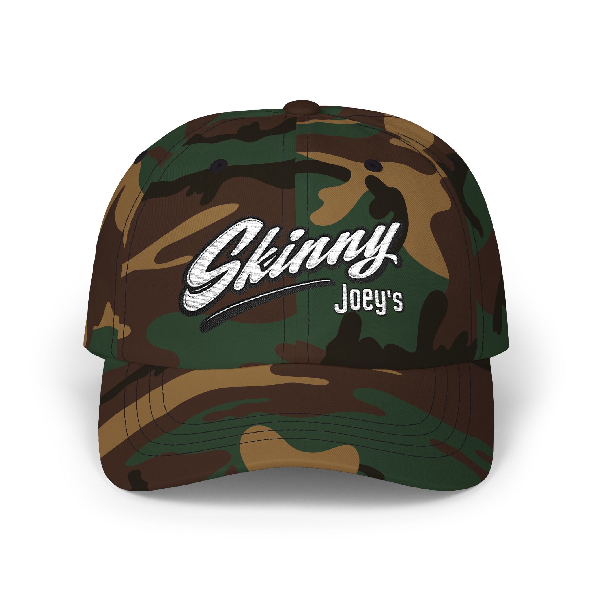 Skinny Joey's Classic Dad Cap | Embroidered Retro Script Baseball Hat