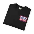 Skinny Joey's Cheesesteaks USA heavyweight tee in black, folded, South Philly