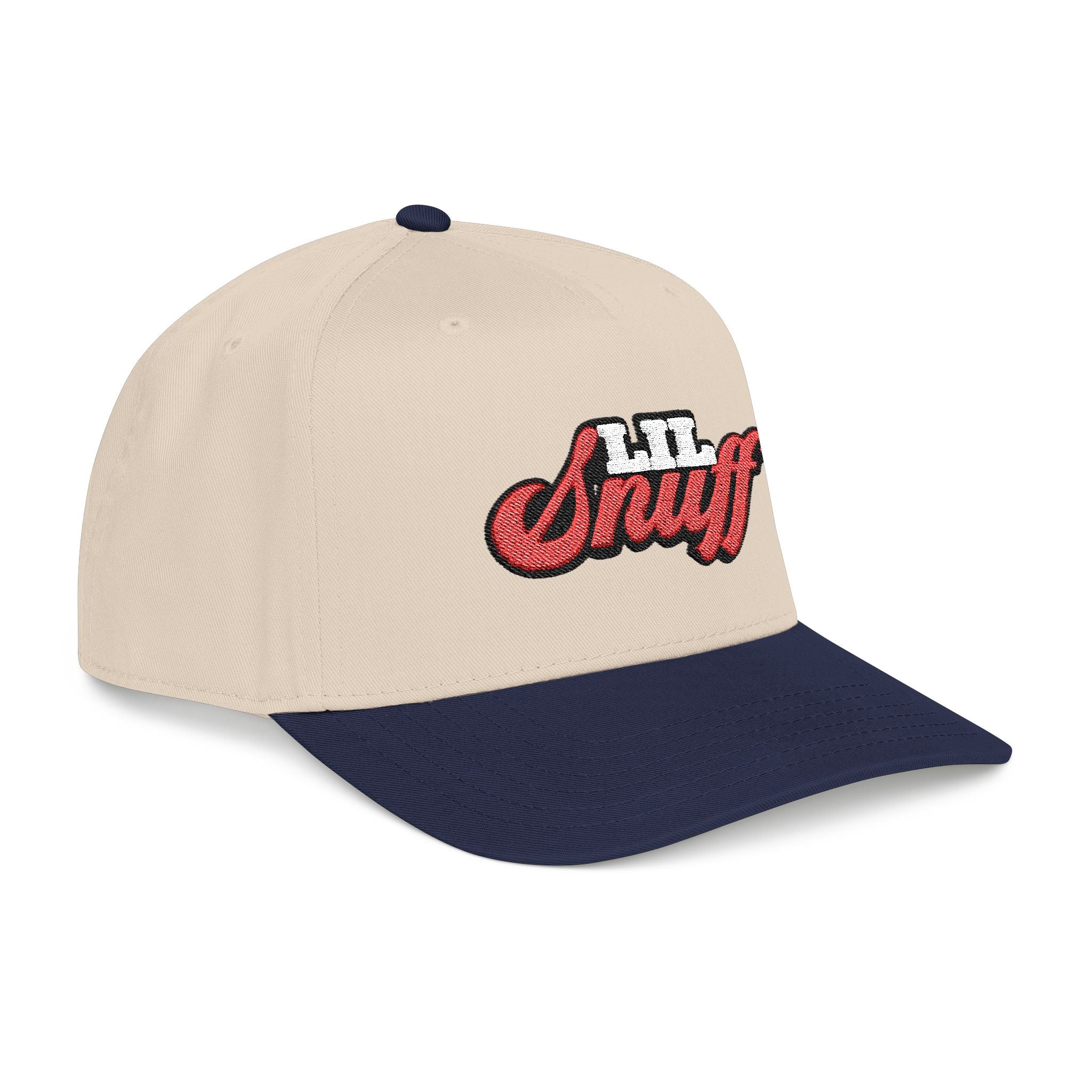 Lil Snuff Embroidered Baseball Cap — Retro Script Dad Hat