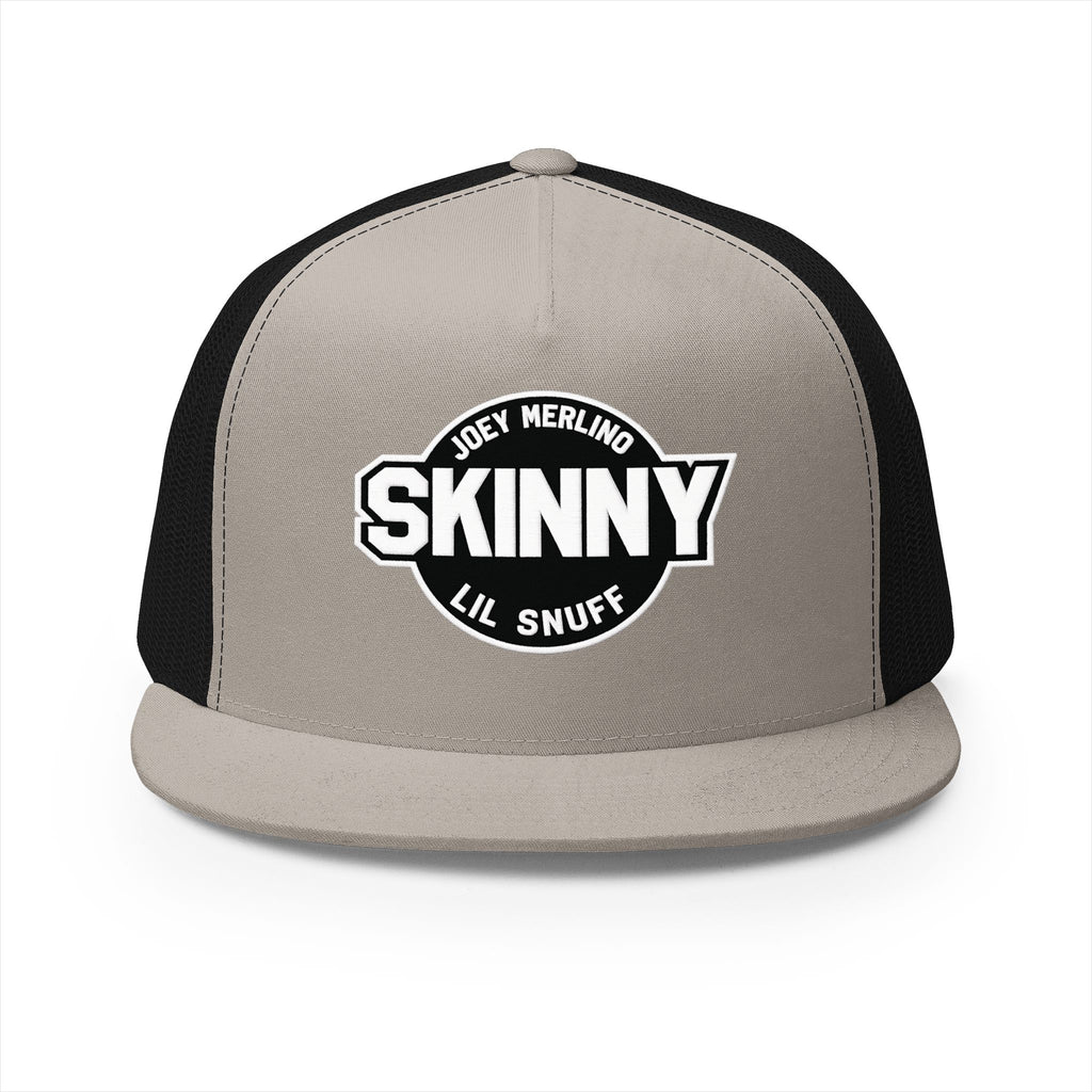 Skinny Trucker Cap - Retro Patch 5-Panel Mesh Hat