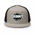 Skinny Trucker Cap - Retro Patch 5-Panel Mesh Hat