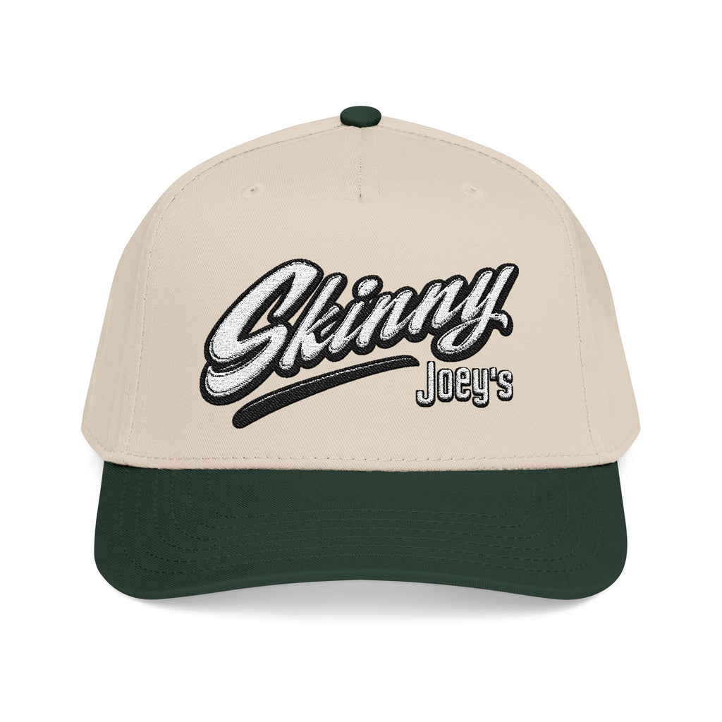 Skinny Jeans Retro Script Baseball Cap | Two-Tone Mid-Profile Hat