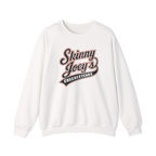 South Philly 3020 S. Broad St. crewneck in white, Skinny Joey's Cheesesteaks apparel