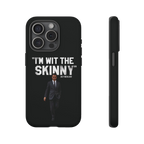 Respect The Call phone case for iPhone 15 Pro, matte finish, Philadelphia streetwear