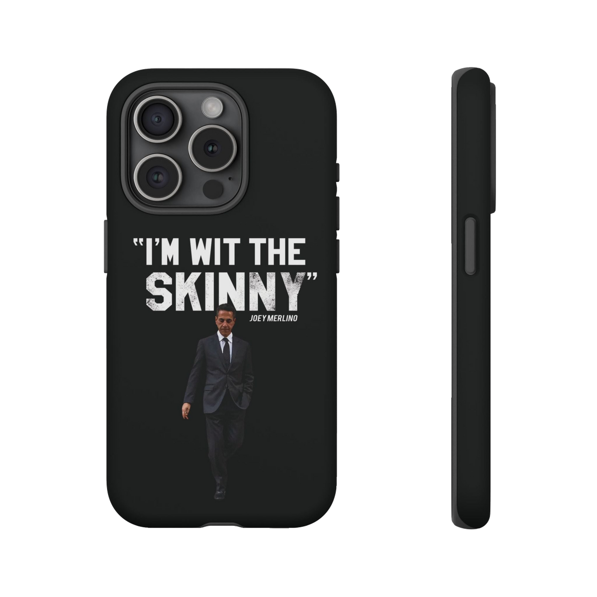 Respect The Call phone case for iPhone 15 Pro, matte finish, Philadelphia streetwear
