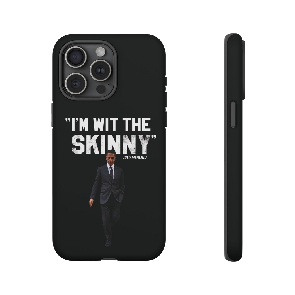 Respect The Call phone case for iPhone 15 Pro Max, matte finish, The Skinny Podcast with Joey Merlino & Lil Snuff merch