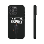 Respect The Call phone case for iPhone 15 Pro Max, matte finish, The Skinny Podcast with Joey Merlino & Lil Snuff merch
