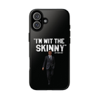 Respect The Call phone case for iPhone 16 Plus, glossy finish, The Skinny Podcast with Joey Merlino & Lil Snuff merch