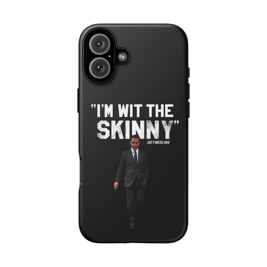 Respect The Call phone case for iPhone 16 Plus, matte finish, Skinny Joey's Cheesesteaks apparel