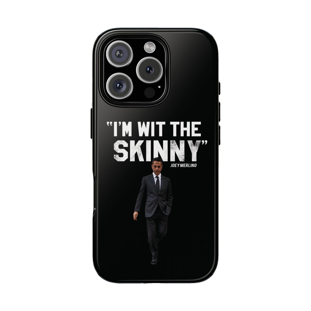Respect The Call phone case for iPhone 16 Pro, glossy finish, South Philly streetwear