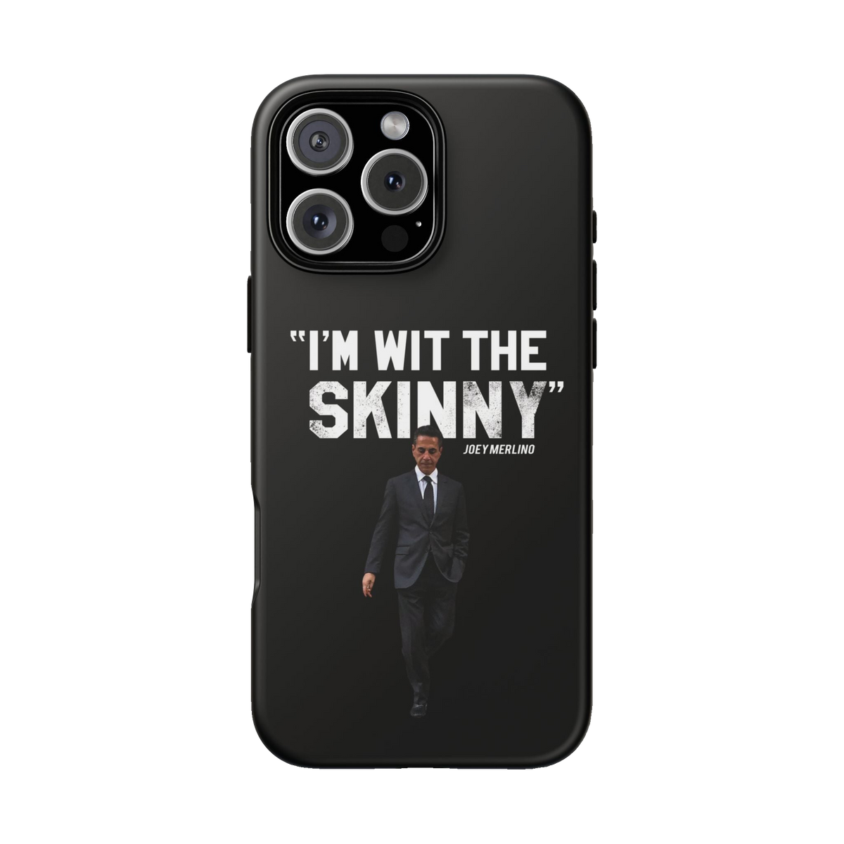 Respect The Call phone case for iPhone 16 Pro Max, matte finish, The Skinny Podcast with Joey Merlino & Lil Snuff merch