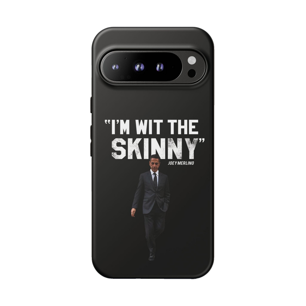 Respect The Call phone case for Google Pixel 9 Pro XL, matte finish, Skinny Joey's Cheesesteaks apparel