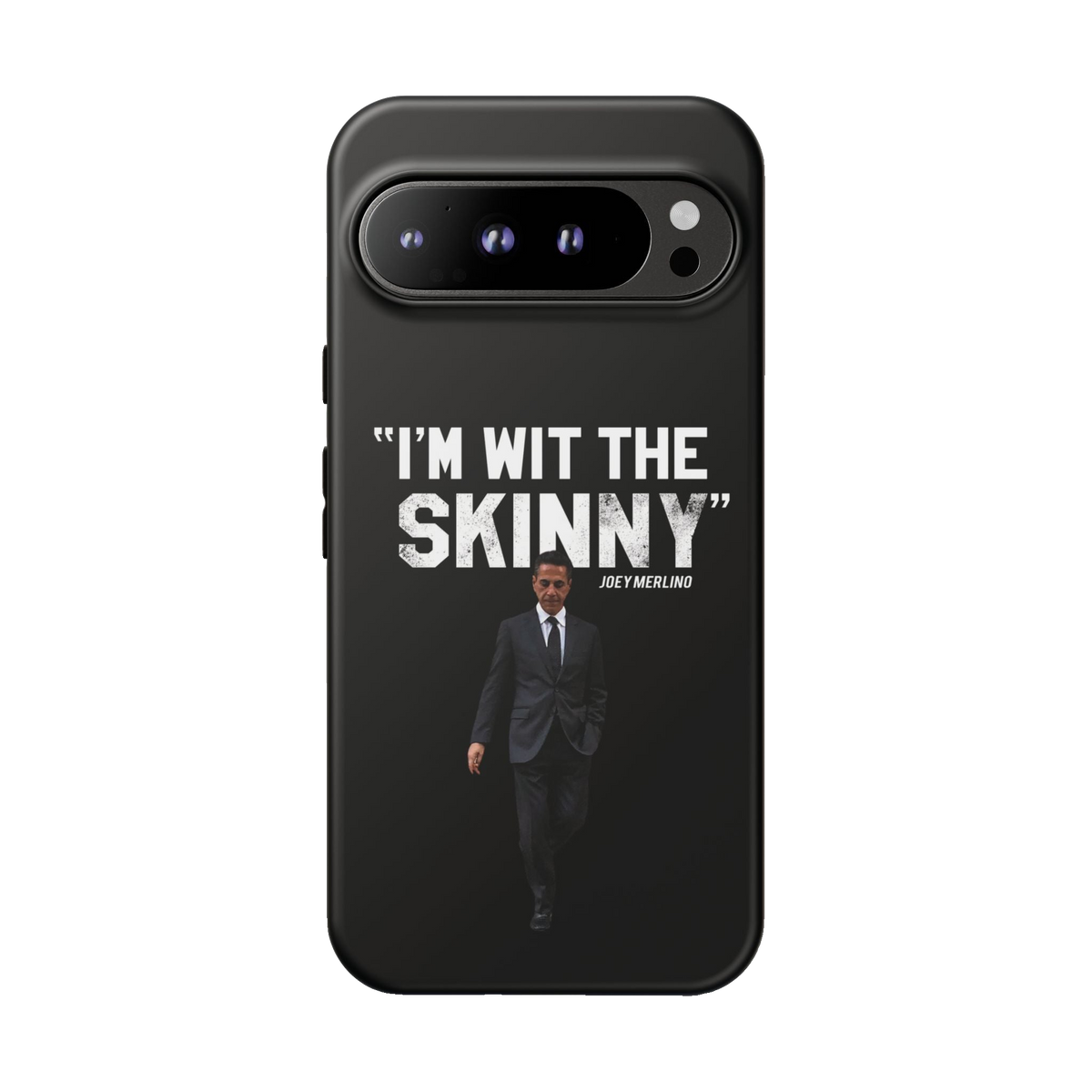 Respect The Call phone case for Google Pixel 9 Pro XL, matte finish, Skinny Joey's Cheesesteaks apparel