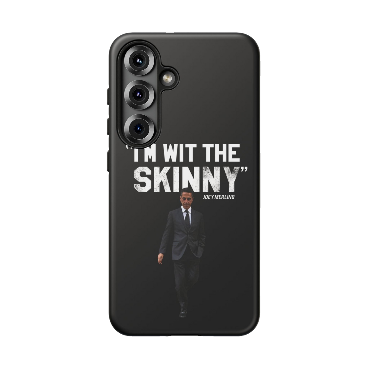 Respect The Call phone case for Samsung Galaxy S25, matte finish, Philadelphia streetwear