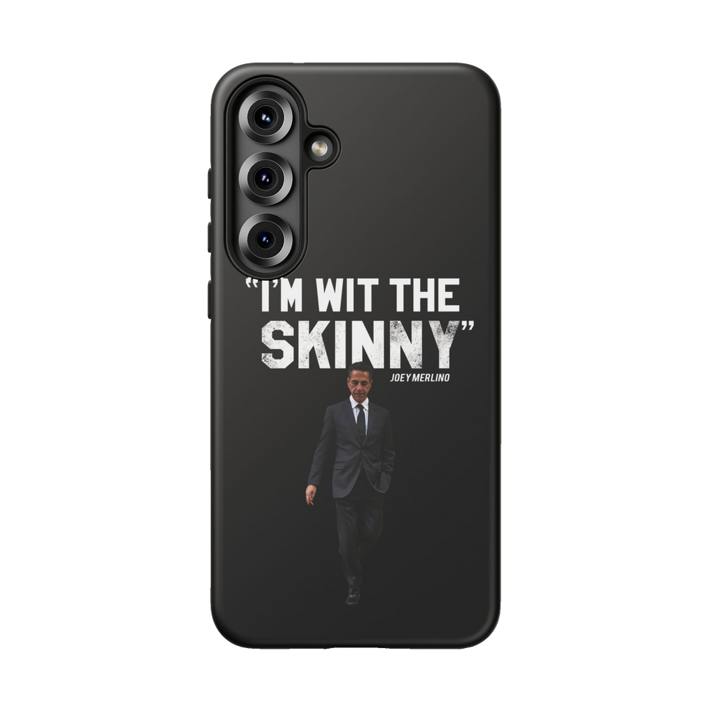 Respect The Call phone case for Samsung Galaxy S25 Plus, matte finish, The Skinny Podcast with Joey Merlino & Lil Snuff merch