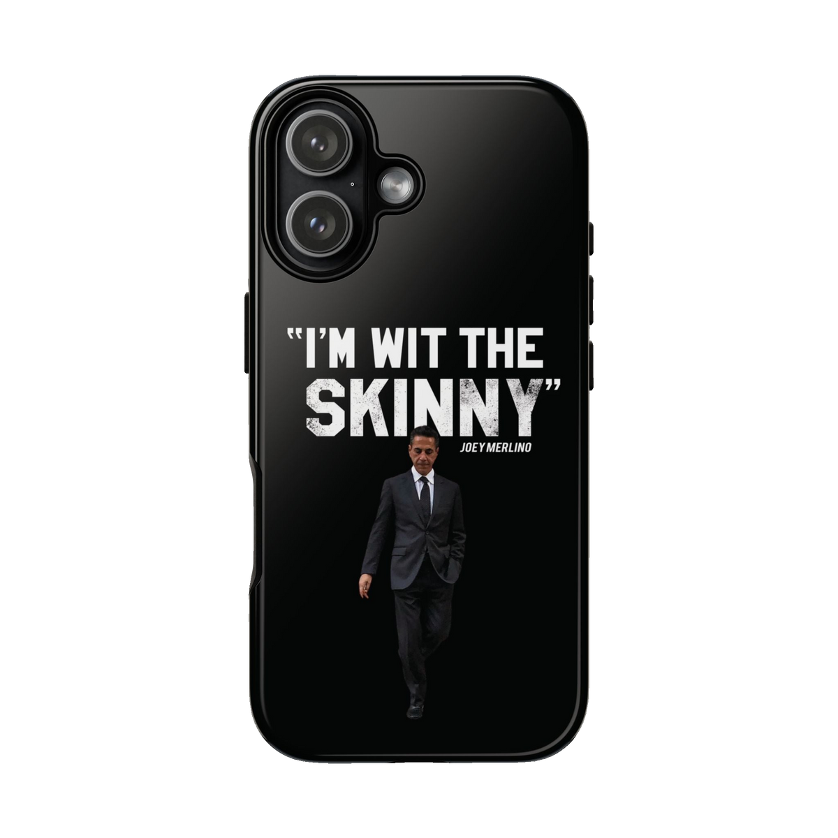 Respect The Call phone case for iPhone 17, glossy finish, Philadelphia streetwear