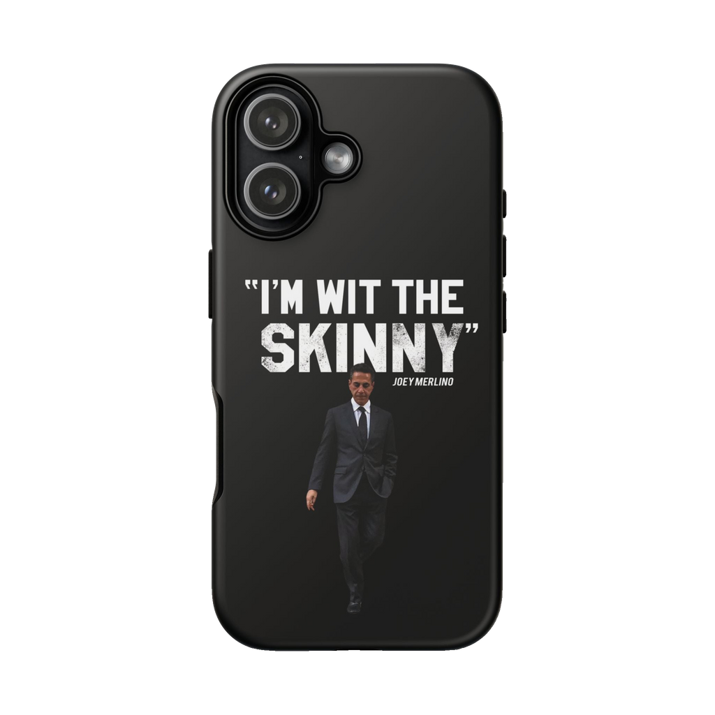 Respect The Call phone case for iPhone 17, matte finish, The Skinny with Joey Merlino podcast merch