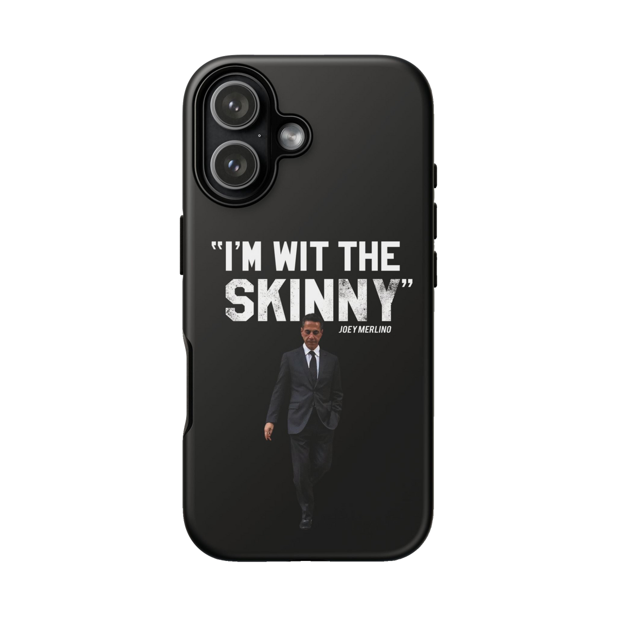 Respect The Call phone case for iPhone 17, matte finish, The Skinny with Joey Merlino podcast merch