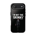 Respect The Call phone case for iPhone 17 Air, glossy finish, The Skinny Podcast with Joey Merlino & Lil Snuff merch
