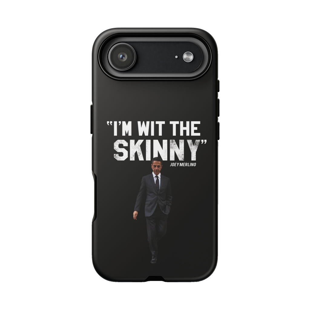 Respect The Call phone case for iPhone 17 Air, matte finish, Skinny Joey's Cheesesteaks apparel