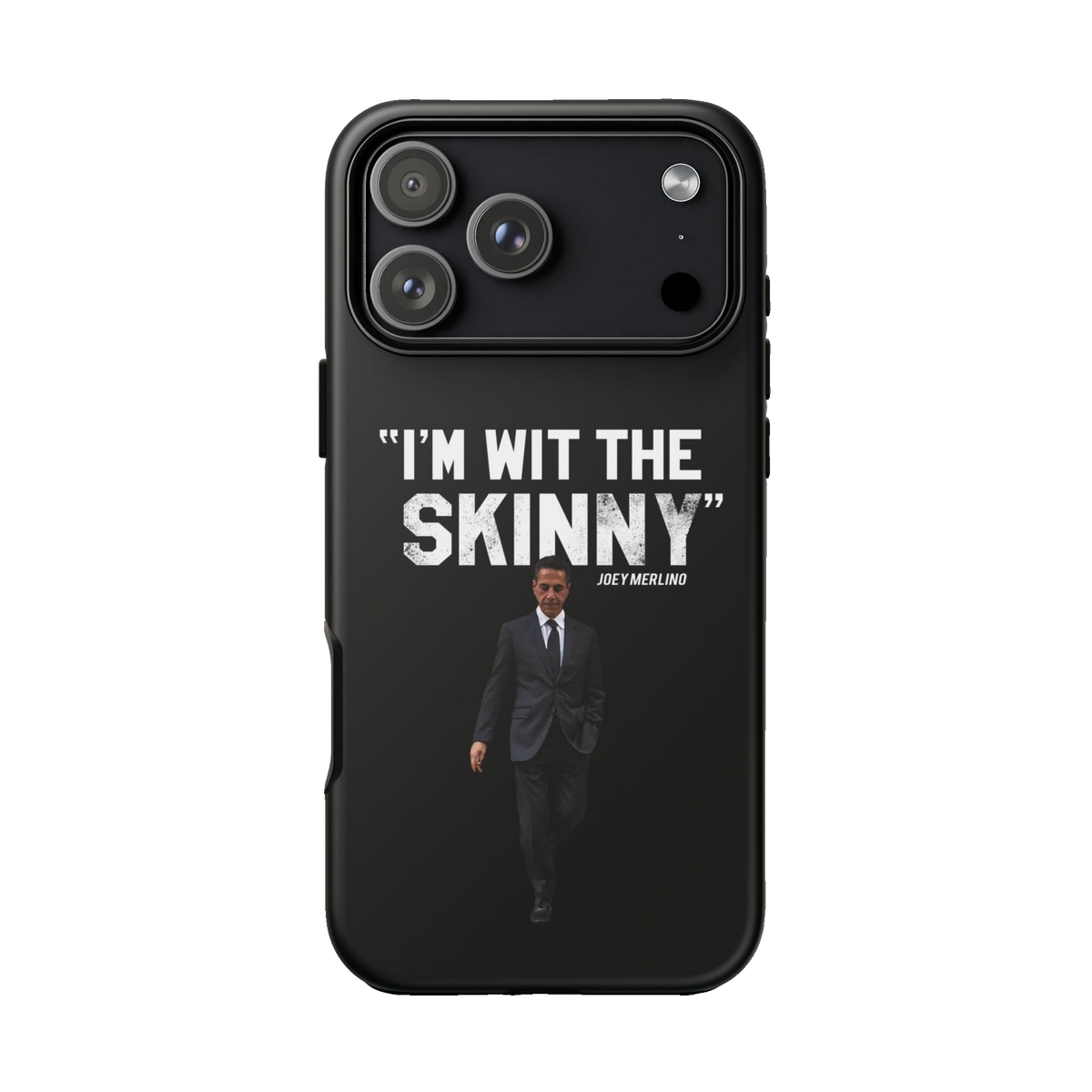 Respect The Call phone case for iPhone 17 Pro Max, matte finish, The Skinny Podcast with Joey Merlino & Lil Snuff merch