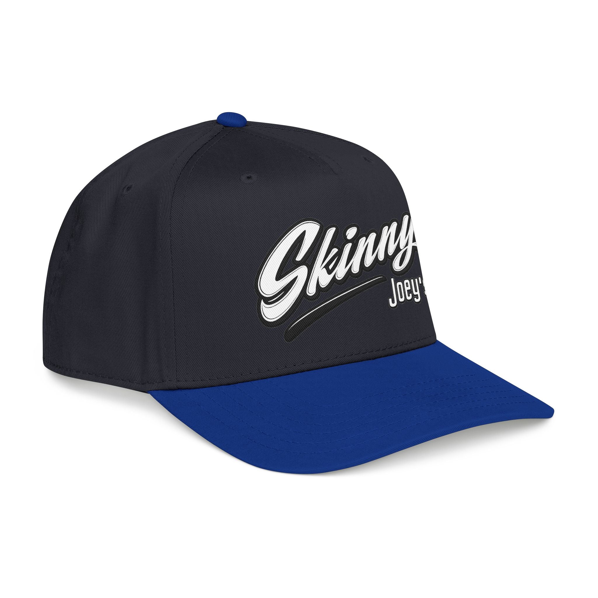 Skinny Joey's Retro Script Baseball Cap | Embroidered Mid-Profile Hat