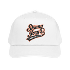 We Can Go Anywhere softball hat in white, The Skinny with Joey Merlino podcast merch