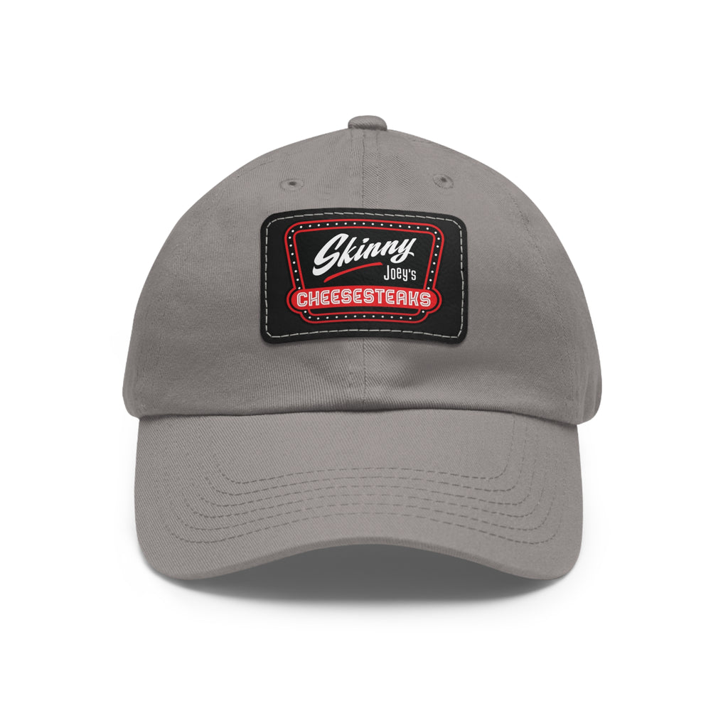 Skinny Joey Leather Patch Dad Hat