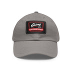 Skinny Joey Leather Patch Dad Hat