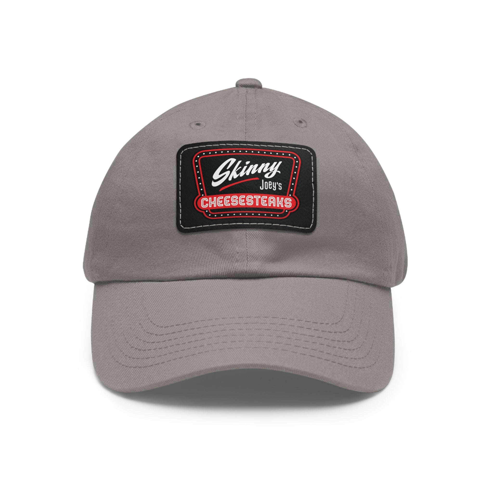 Skinny Joey Leather Patch Dad Hat