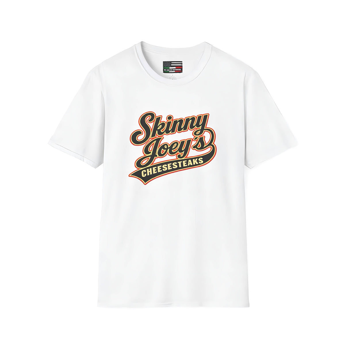 Skinny Joey's retro logo graphic tee, The Skinny Podcast with Joey Merlino & Lil Snuff merch