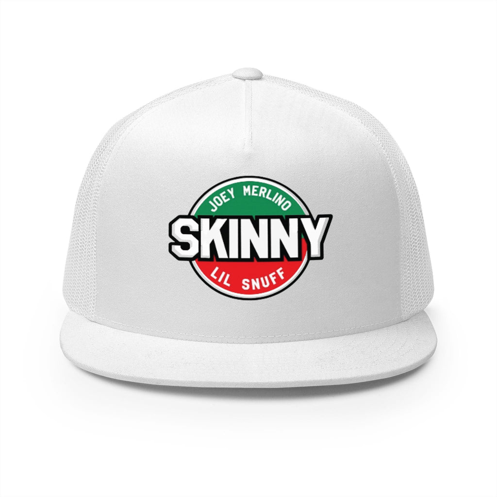 Skinny Trucker Cap - Retro Patch 5-Panel Mesh Hat