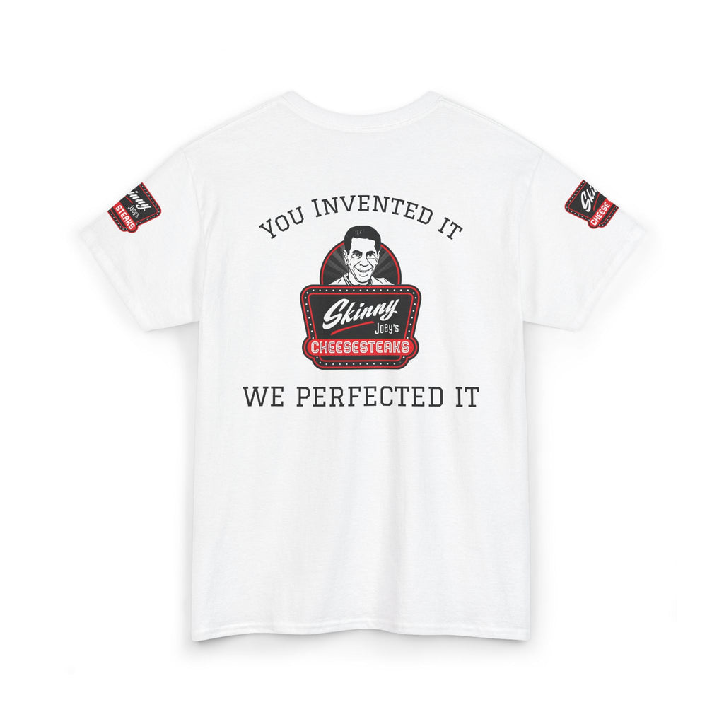 We Perfected It 3XL-5XL graphic tee, The Skinny with Joey Merlino podcast merch