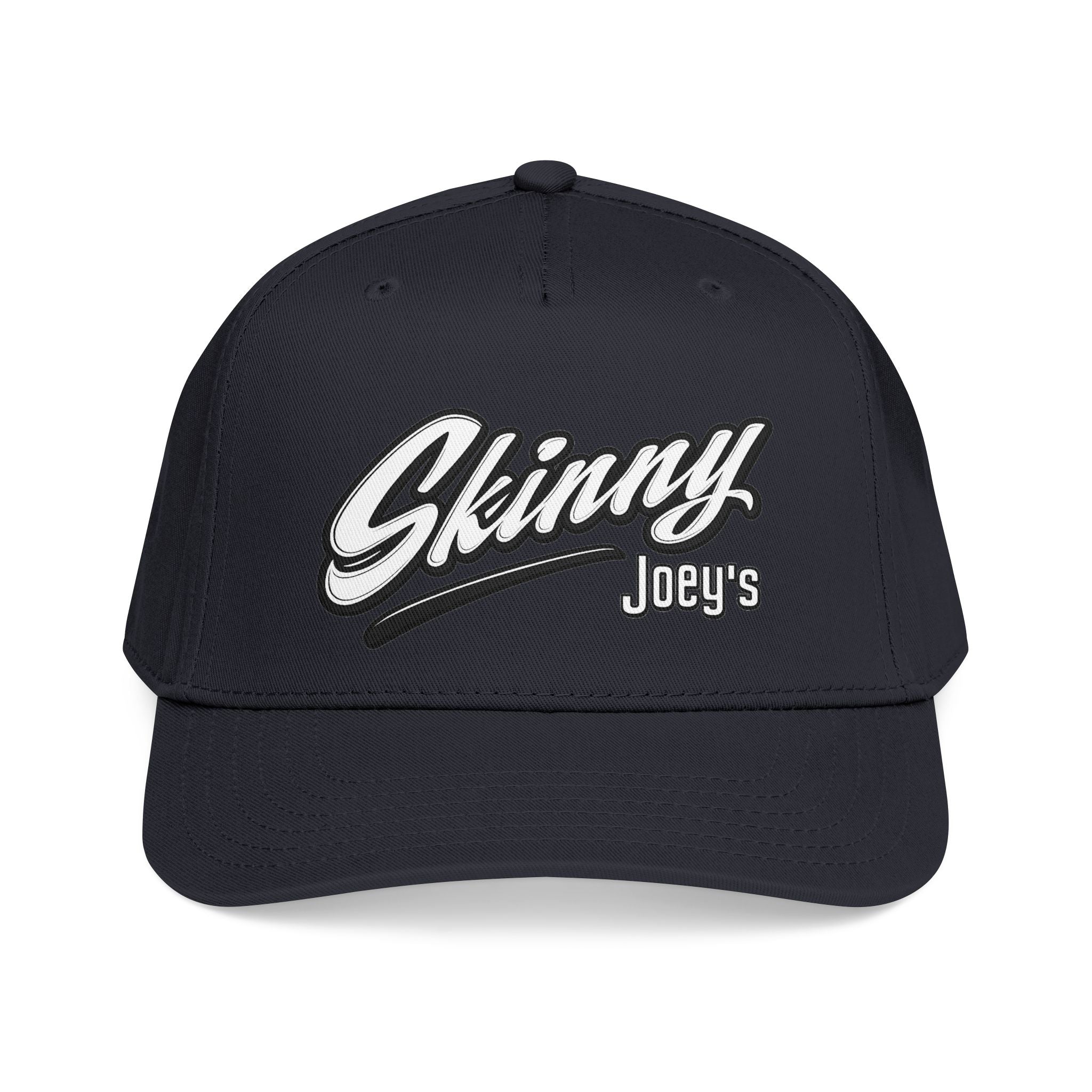 Skinny Joey's Retro Script Baseball Cap | Embroidered Mid-Profile Hat