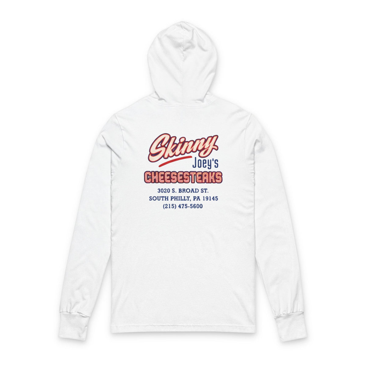 Skinny Joey's Cheesesteaks Hooded Long Sleeve Tee