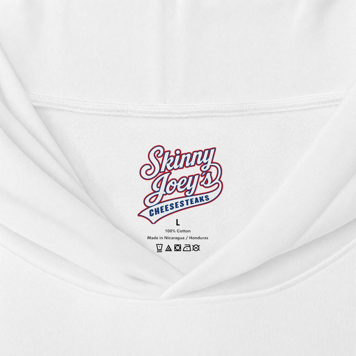 Skinny Joey's Cheesesteaks Hooded Long Sleeve Tee