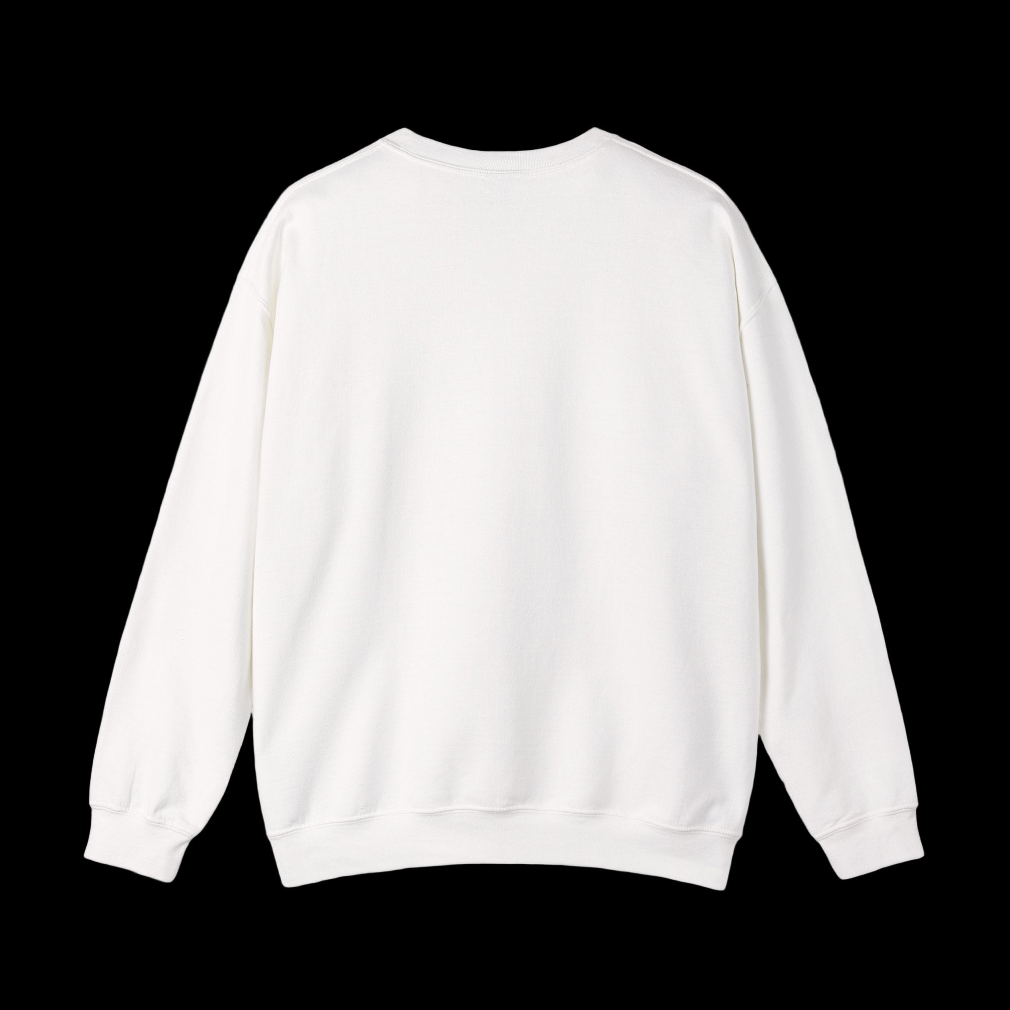 White sweatshirt on a white background