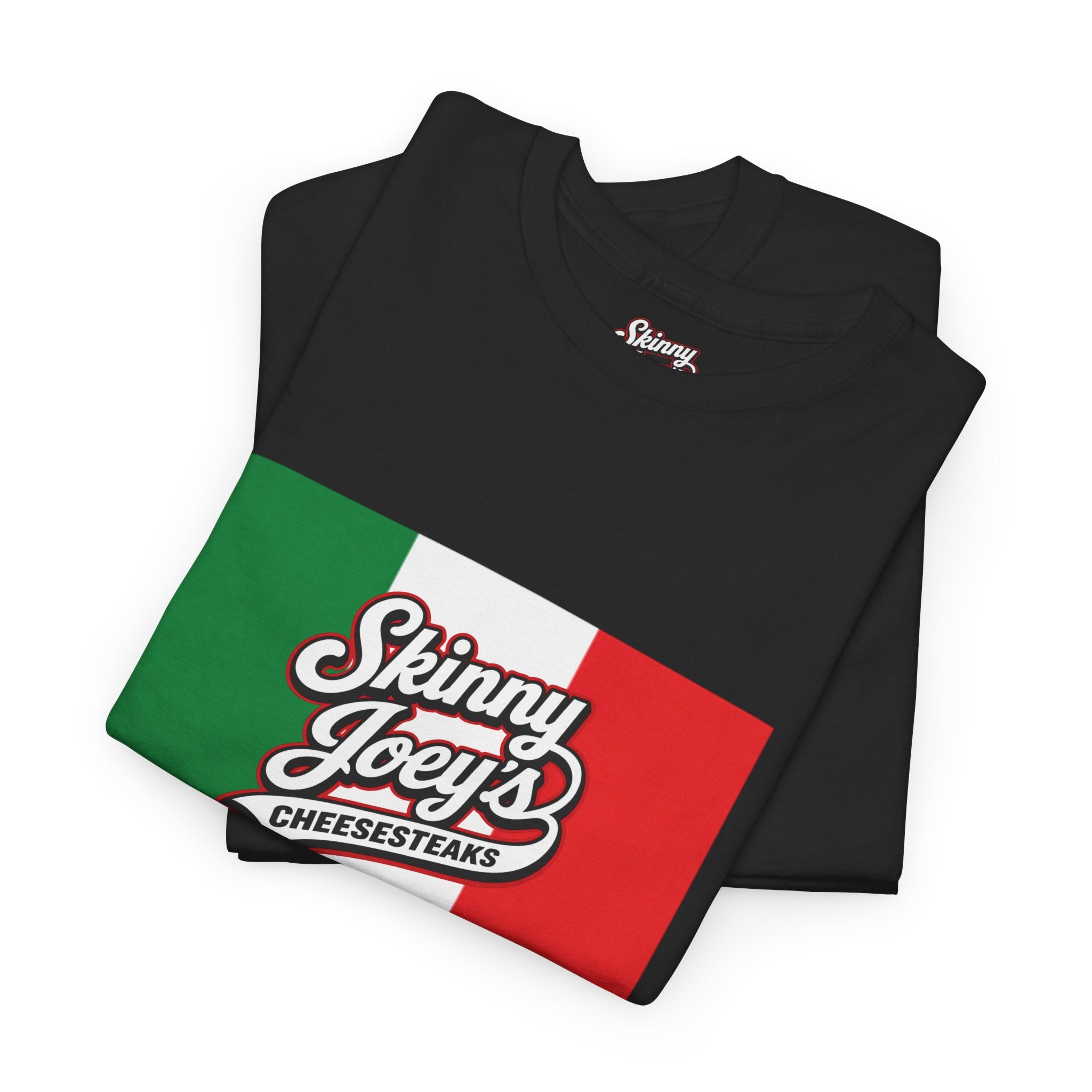 Italian Flag 'Skinny Joey's' Logo T‑Shirt